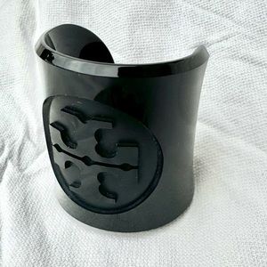 Tory Burch Lucite Logo Cuff Bracelet